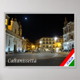 Póster Italia - Sicilia - Caltanissetta