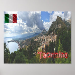 Póster Italia - Sicilia - Taormina
