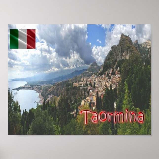 Póster Italia - Sicilia - Taormina (Frente)