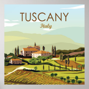 Póster Italia toscana