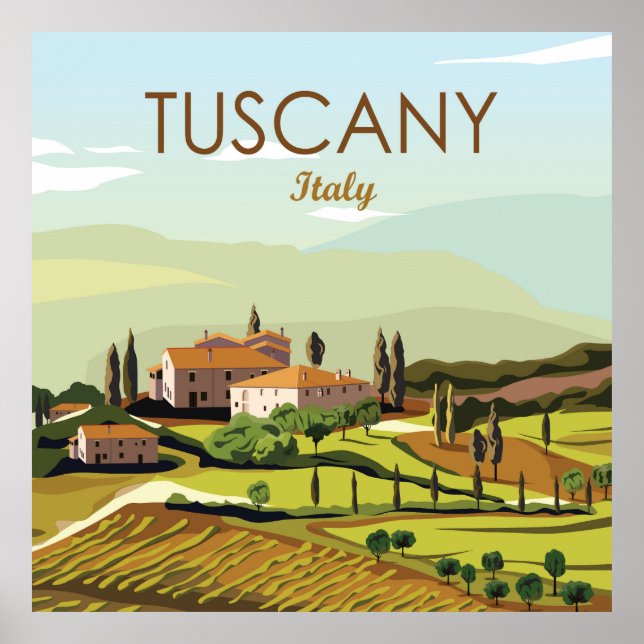 Póster Italia toscana (Frente)