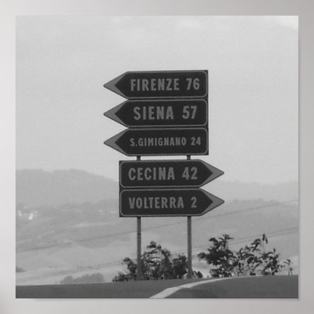 Póster Italia - Toscana (Frente)