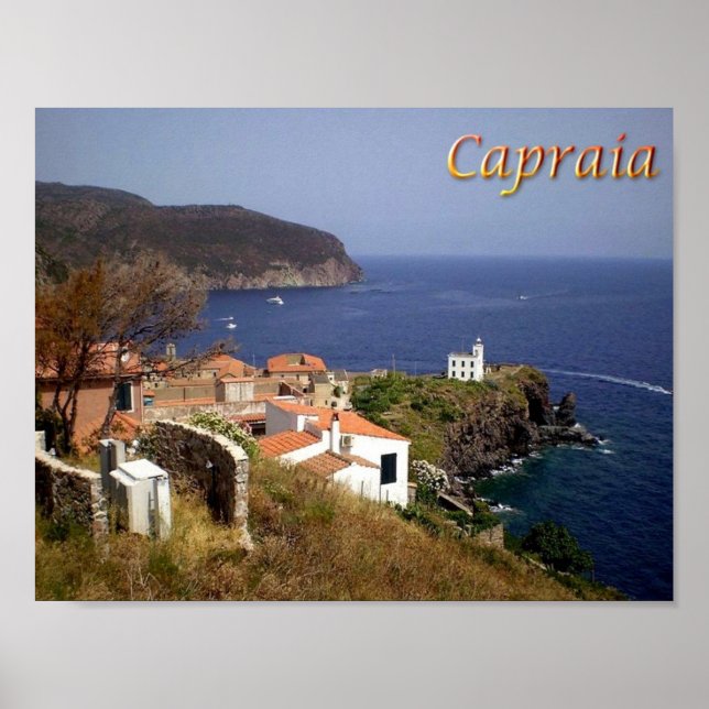 Póster Italia - Toscana - Capraia - (Frente)