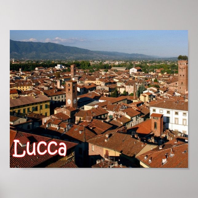 Póster Italia - Toscana - Lucca - (Frente)