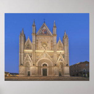 Póster Italia, Umbría, Orvieto, Catedral de Orvieto
