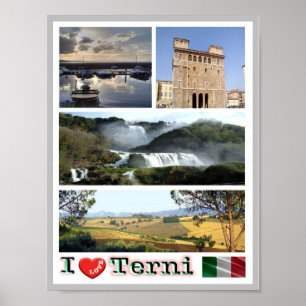 Póster Italia - Umbría - Terni - Amo -