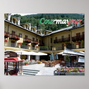 Póster Italia - Valle Aosta - Courmayeur -