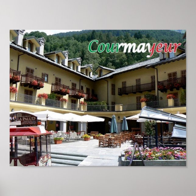 Póster Italia - Valle Aosta - Courmayeur - (Frente)