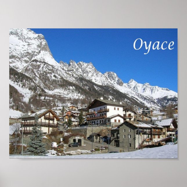 Póster Italia - Valle de Aosta - Oyace - (Frente)