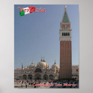 Póster Italia - Venecia - Bell Tower San Marco -