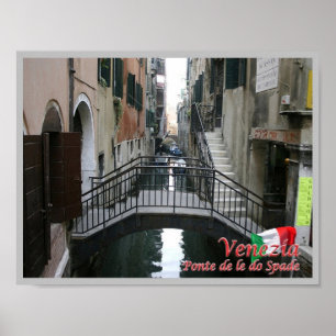 Póster Italia - Venecia - Puente De le Do Spade -