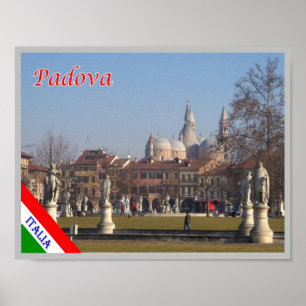 Póster Italia - Véneto - Padova - Estatuas -