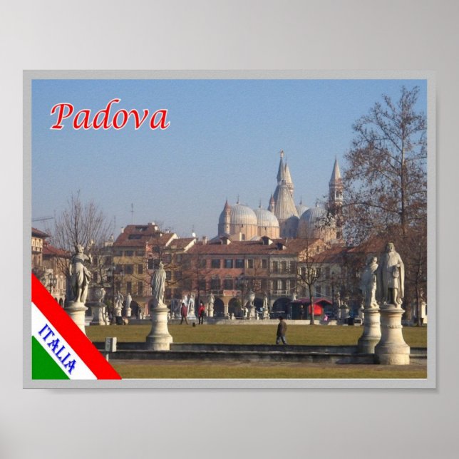 Póster Italia - Véneto - Padova - Estatuas - (Frente)