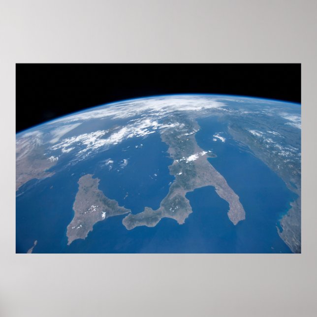 Póster Italia Y Su Isla Sicilia. (Frente)