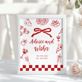 Póster Italian Advice and wishes Thats Amore bridal