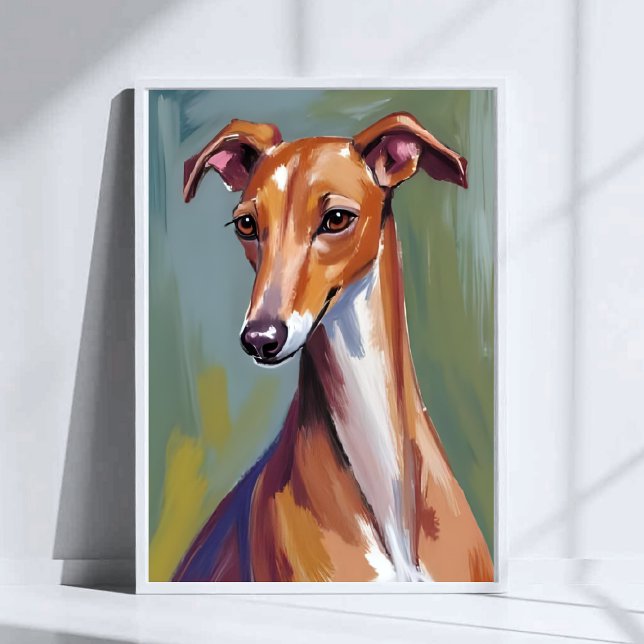 Póster Italian Greyhound Dog Watercolor Pet Painting (Subido por el creador)