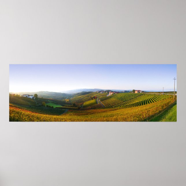 Póster Italian Langhe hills poster (Frente)