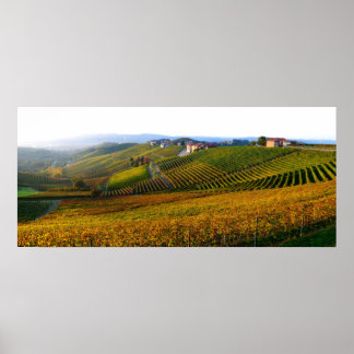 Póster Italian Langhe hills poster