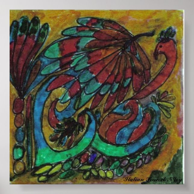 Póster Italian Peacock  NJoy (Frente)