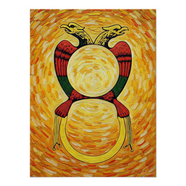 Póster Italian Playing Cards - Ace of Coins, Denari (Anverso)