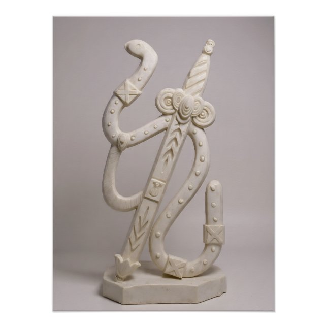 Póster Italian Playing Cards - Ace of Spades (Anverso)