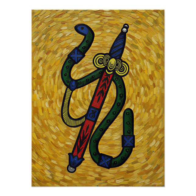 Póster Italian Playing Cards - Ace of Spades  (Anverso)