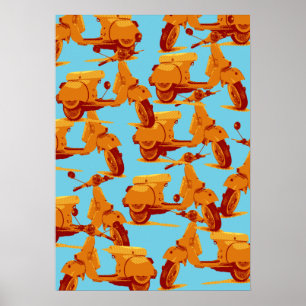 Póster Italian scooter