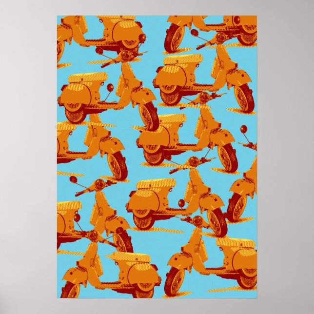Póster Italian scooter (Frente)
