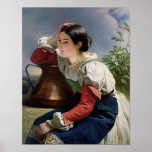 Póster Italiano joven en bien, c.1833-34