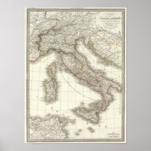 Póster Italie ancienne - ancient Italy