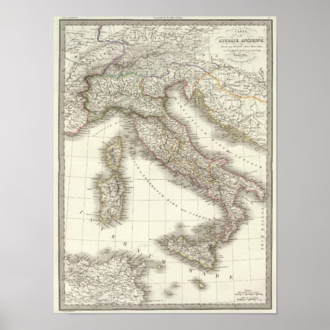 Póster Italie ancienne - ancient Italy (Frente)