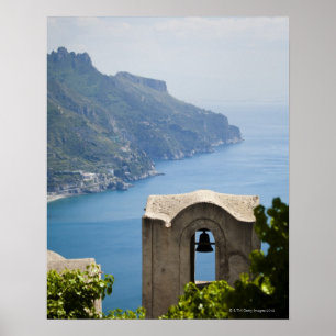 Póster Italy, Amalfi Coast, Ravello, Bell tower with