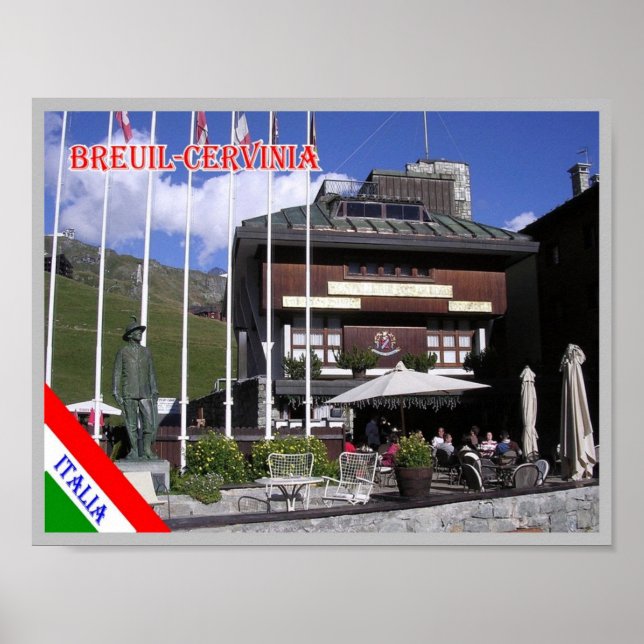 Póster Italy - Aosta Valley - Breuil-Cervinia - (Frente)