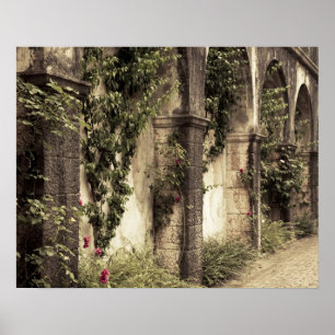 Póster Italy, Brescia Province, Gardone Riviera. Garden