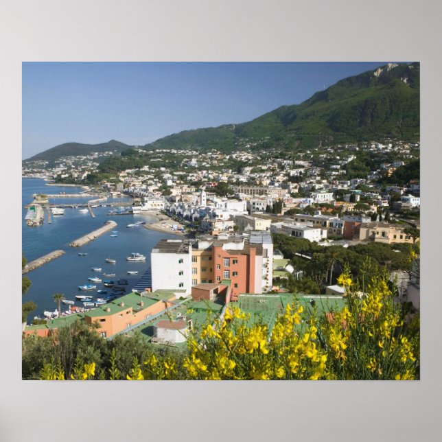 Póster ITALY, Campania, (Bay of Naples), ISCHIA, LACCO (Frente)