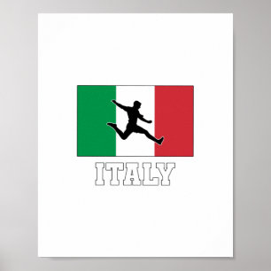 Póster Italy Football Soccer National Team