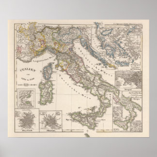 Póster Italy from 1270 to 1450