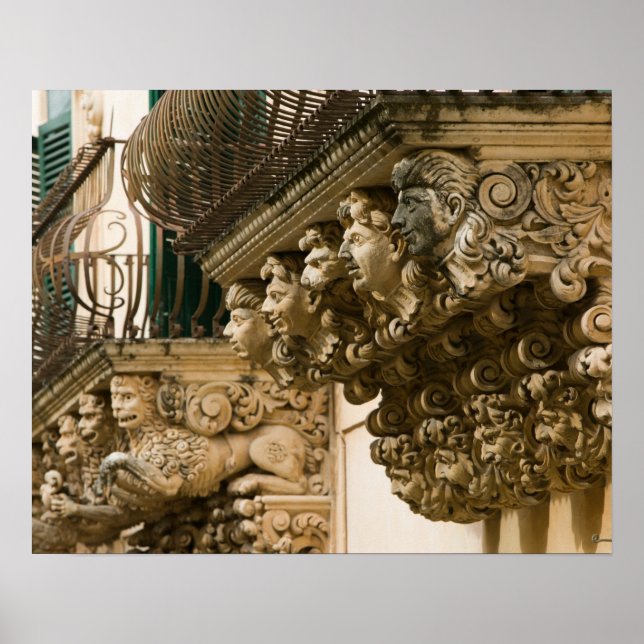 Póster ITALY, Sicily, NOTO: Finest Baroque Town in (Frente)