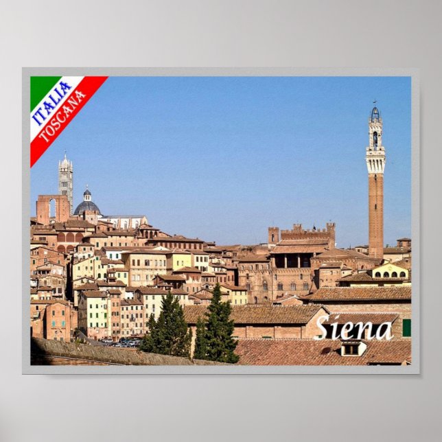 Póster Italy - Tuscany - Siena - (Frente)