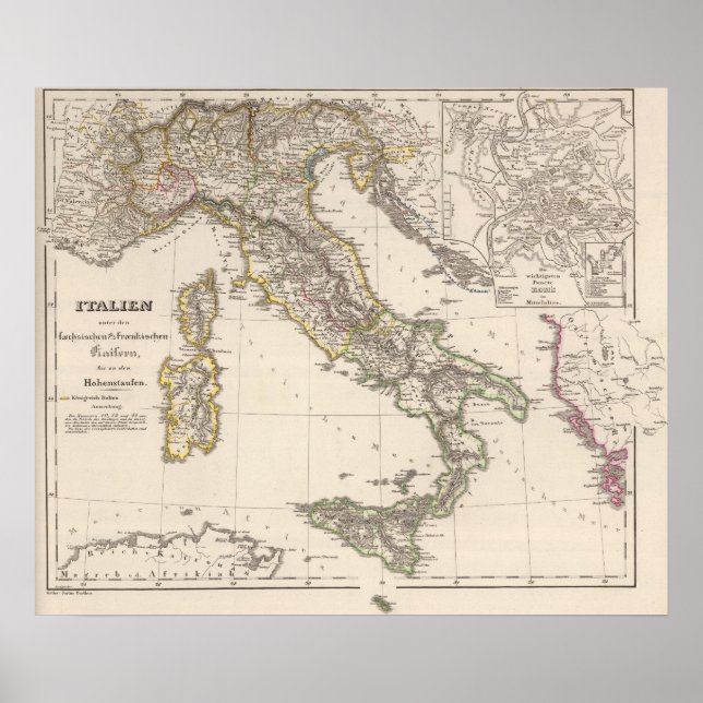 Póster Italy under the Saxon (Frente)