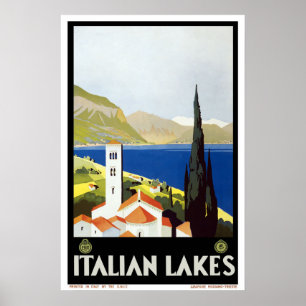 Póster Italy Vintage Travel