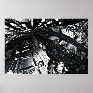 Póster Itere el poster metálico 16 de la zona de las