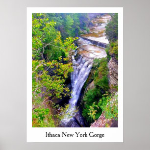 PÓSTER ITHACA NEW YORK GORGE