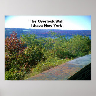 PÓSTER ITHACA NEW YORK OVERLOOK WALL