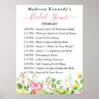 Itinerario de Desayuno de Novia 🎀 Plan Floral de