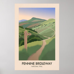 Póster Itinerario Nacional de Brida de Pennine Viaje Mode