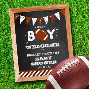 Póster It's a Boy! Bienvenida de Baby Shower con temas de