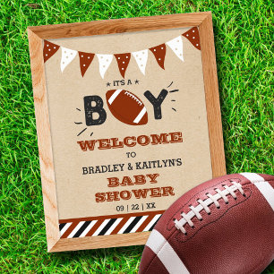 Póster It's a Boy! Bienvenida de Baby Shower con temas de