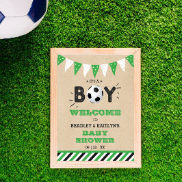 Póster It's a Boy! Bienvenida de Baby Shower con temas de