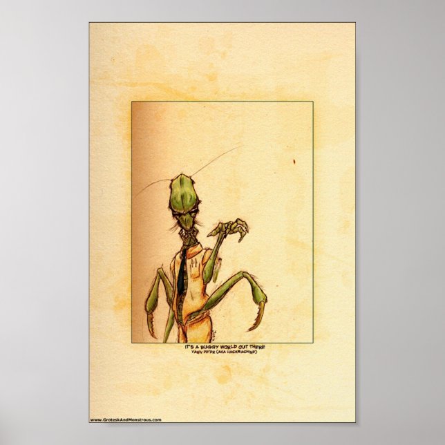 Póster It's a buggy world out there (Frente)